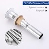 All Metal Sink Drain with Strainer Basket, Anti Clog Pop