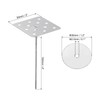 PATIKIL 4 Inch Perforated Insulation Pins with Round Washers, 50