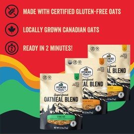Stoked Oats - Buck Wild Oatmeal - High Protein, Low Sugar - Gluten Free, Non-GMO - Perfect for Breakfast (35.3oz)