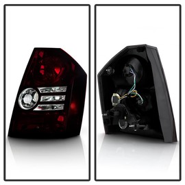 ACANII - For 2008-2010 Chrysler 300 Base/Touring Red Smoke Tail Brake Lights Lamps Replacement Driver & Passenger Side