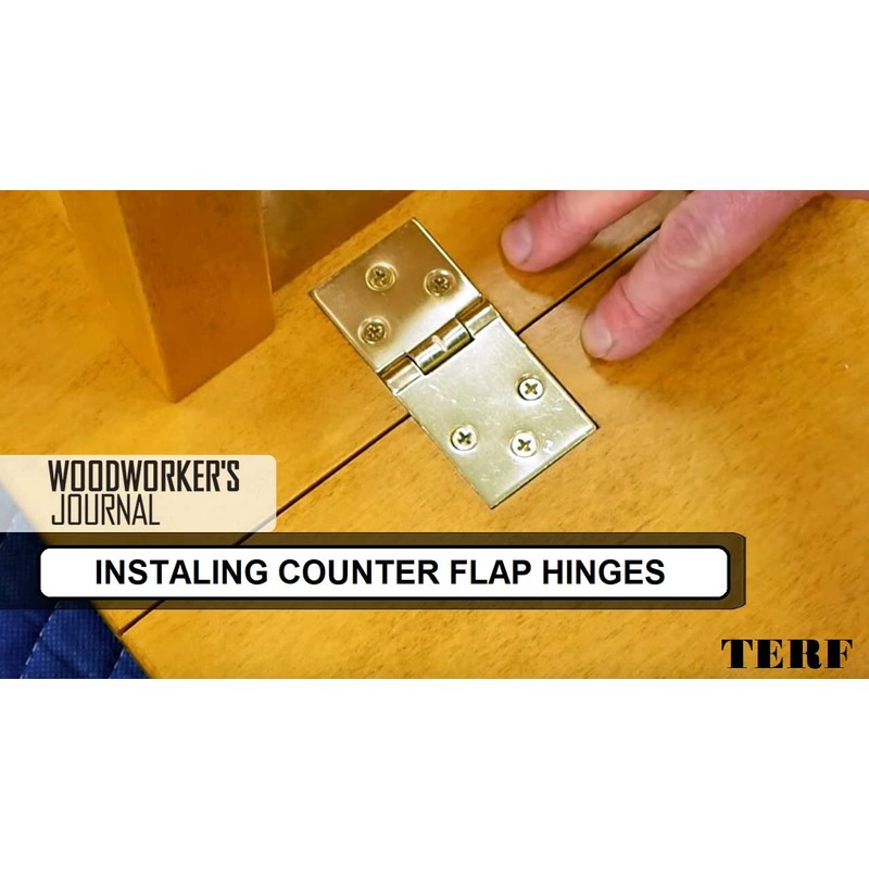 TERF® Heavy Duty Polished Chrome Counter Flap Hinges 100mm X