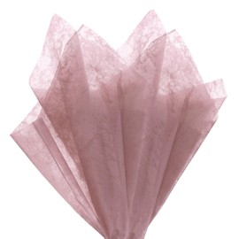 M METERXITY 38-Sheet Korean Cotton Wrapping Flower Paper, 11.8 Inch Waterproof Floral Wrapping Cotton Paper for Bouquets/Gift Packaging [Light Rose]