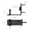 CCJH Adjustable Floor Guide Sliding Barn Door Wall/Door Bottom Sliding