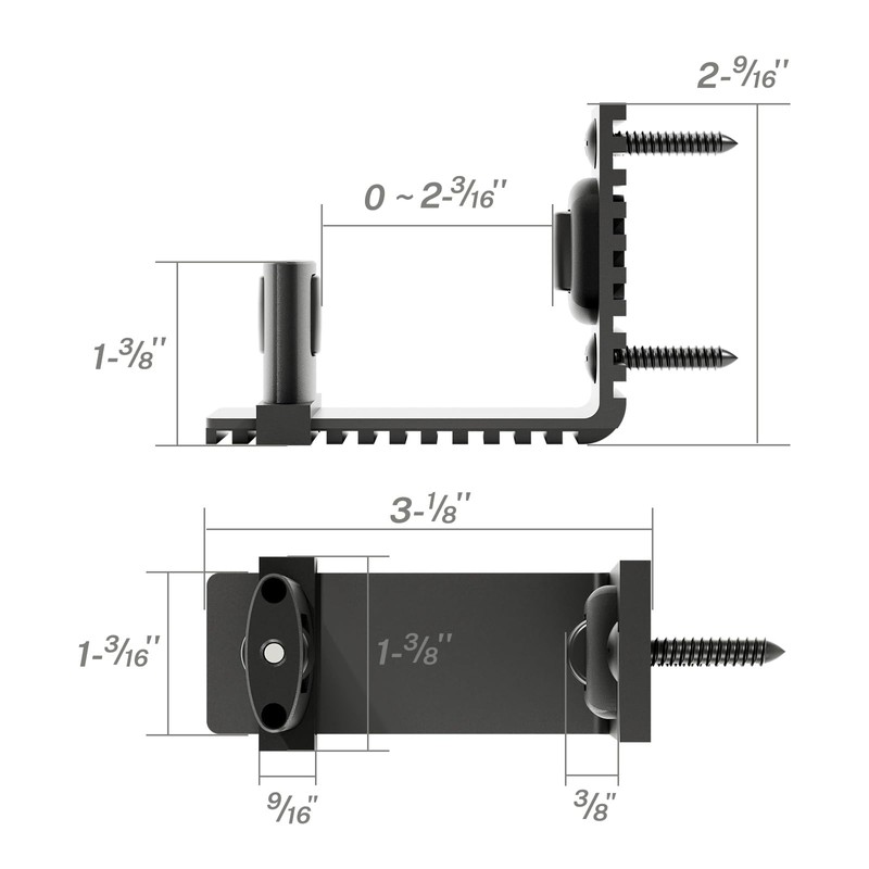 CCJH Adjustable Floor Guide Sliding Barn Door Wall/Door Bottom Sliding