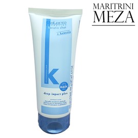 Salerm Mascarilla Deep Impact Plus Keratin Shot 200 ml - Incluye Regalo - Maritrini Meza - Salerm Cosmetics Keratin Shot Mask Deep Impact Plus 200ml