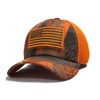 USA Flag Hat Hunter Orange Blaze Hunting Detachable Patch Micro