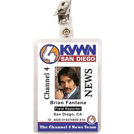 FIGHERO Anchorman Brian Fantana ID Badge Name Tag