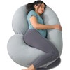 INSEN Cooling Pregnancy Pillow, Maternity Pillow with Soft Tencel Cover,C