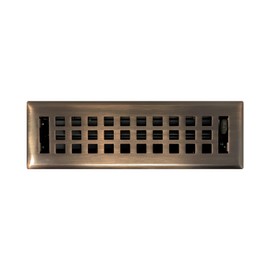 Madelyn Carter Contemporary Artisan Style Vent Cover, Solid Cast Steel Interior, Controls Air Flow, 2 x 10 inches (Overall Face: 3.625 x 11.375 inches), Oil Rubbed Bronze