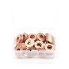 binifiMux 50-Pack M10 x 20 x 2mm Metric Flat Copper