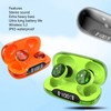 Bluetooth 5.2 Earbuds LED Digital Display Portable HiFi IPX5 Waterproof