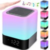 Gallstep Night Lights Bluetooth Speaker, Alarm Clock Touch Sensor Dimmable