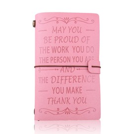 Coworker Appreciation Gift Inspirational Journal Leather Notebooks for Women Friends Office Employees Thank You Birthday Gifts for Boss Teachers Nurses Going Away Farewell Retirement Gift Keepsake