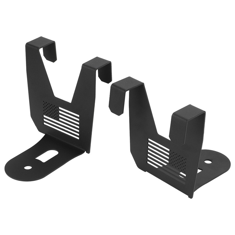 2pcs Cooler Mounting Brackets Black Iron Replacement for Polaris RZR