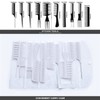 AC063 (10 Hair Combs, 1 Vented Hair Brush) - Natural