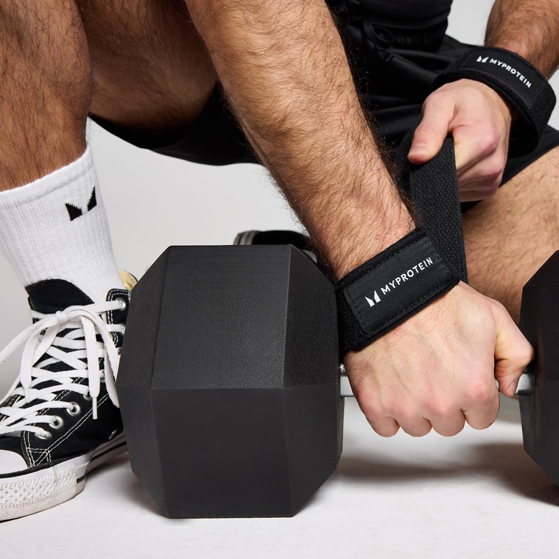 Myprotein Padded Lifting Straps – Premium Wrist Straps for Weightlifting,