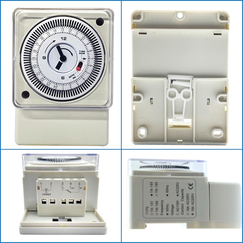 Mechanical Timer, 220-240V, 16A, 24 Hours, Analog Mechanical Timer, Diving