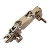 Full Overlay Cabinet Hinge, 35mm, 190-Degree, Steel BZP, Slide-On Cruciform