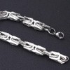 ULLMYYL Hip Hop Stainless Steel Cuban Link Chain Bracelet for