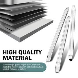 SLIMI 3 PCS Car Tire Iron Kit, Tire Scoop Spoons Crowbar Lever, Rim Protectors Kit, Universal Tire Repair Maintenance Tools for Most Cars Motorcycles (Silver)