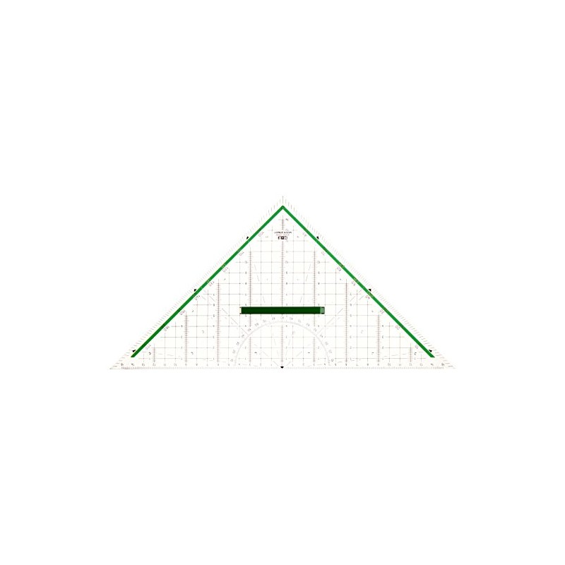 M+R 723320000 Set Square 32 cm Clear Backing – Green
