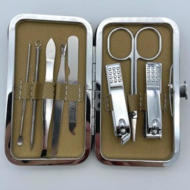 Mephistoer 8-Piece Nail Clipper Gift Set - Ocher Color
