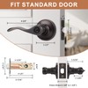 Probrico 2 Pack Keyed Alike Entry Door Lever [Lock with