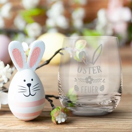 Leonardo Tea Light Lantern in Easter Fire Design – Easter Decoration as a Gift Idea for Easter – Easter Gifts That Are Burning Well – Light & Fire