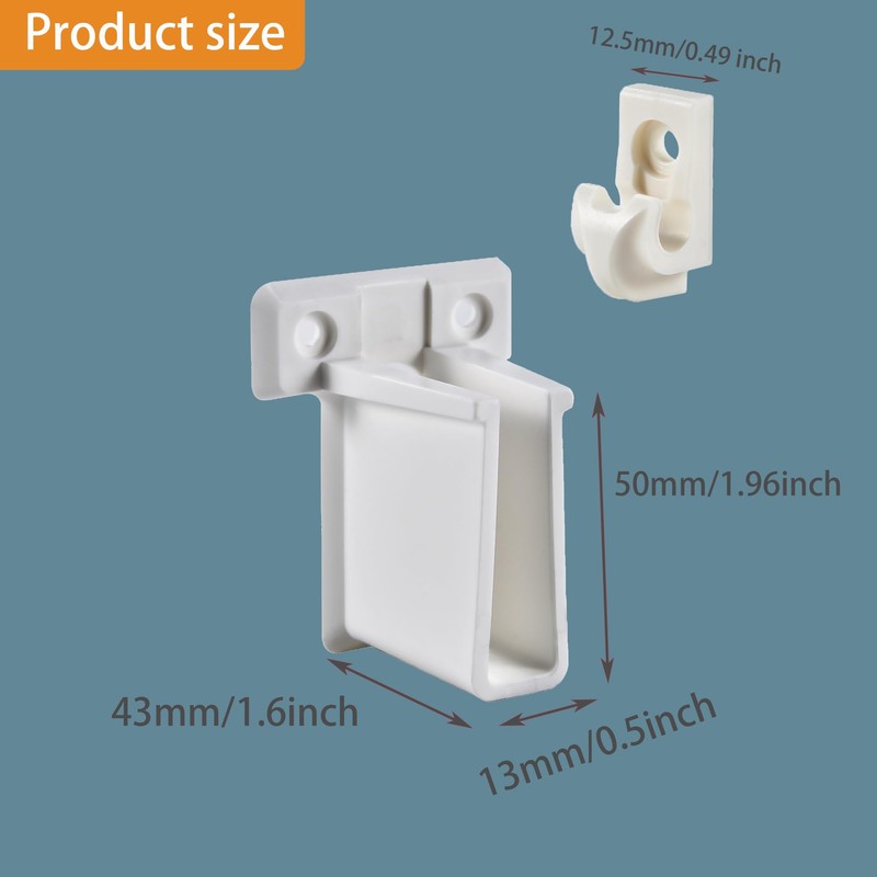 12-Inch Wire Shelving Support Bracket Set - Complete Hardware Kit