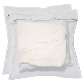 Pack of 2 Laundry Nets, 60 x 60 cm Laundry Bags with Zip for Protects Sensitive Laundry Travel Organiser Bag for Clothes, Jeans, Bath Towels, Bed Sheets