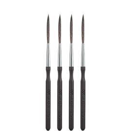 MANSUSJX Long Liner Brushes,4 PCS High Performance Script Pinstripe Brushes, Scroll Writer Pinstriping Brush Kit for Watercolor Acrylic