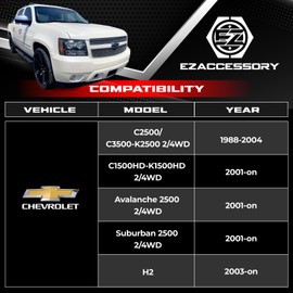 EZAccessory 2 Wheel Adapters 8x6.5 to 8x6.5 (8x165 to 8x165) Thickness 2.5 Inch 14x1.5 Studs