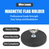NVAAV 4PCS Heavy Duty Magnet for Wire Loop Flags, Mesh