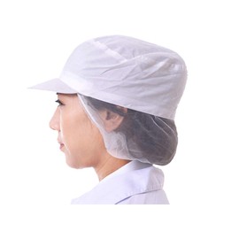 Olive-G Commercial Sanitary Hat, One Size, Kitchen, Factory, White, Set of 3