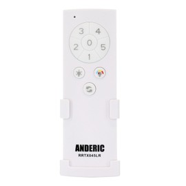 Anderic TX045-LR (White Version) for Home Decorators Collection Ceiling Fan Remote Control - RRTX045-LR A25-T045-LR
