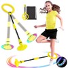 MEISHANG Swing Wheel with Light Wheel, Children's Flashing Jump Ring,