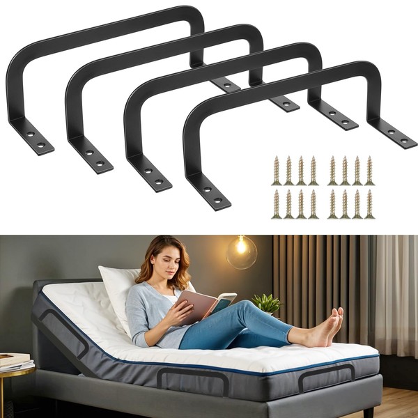 JOUTYFOR Mattress Slide Stoppers, 4 Pieces, for Adjustable Beds, Platform