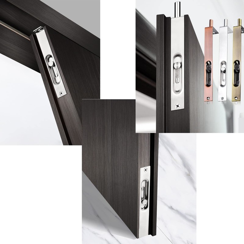 10 Inch Stainless Steel Concealed Door Lock Flush Slide Latch