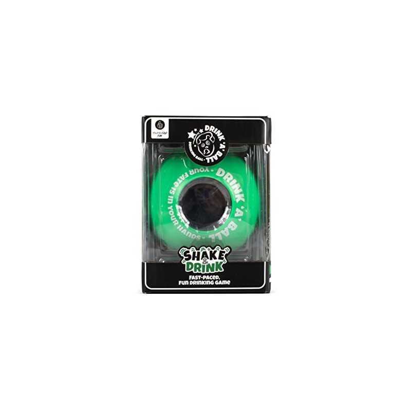 Thumbs Up DRINKBALL Party Game, Black, Small