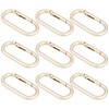 WTYONZEL 9Pcs Gold Spring Oval Ring Clip Purse Strap,Metal Keychain