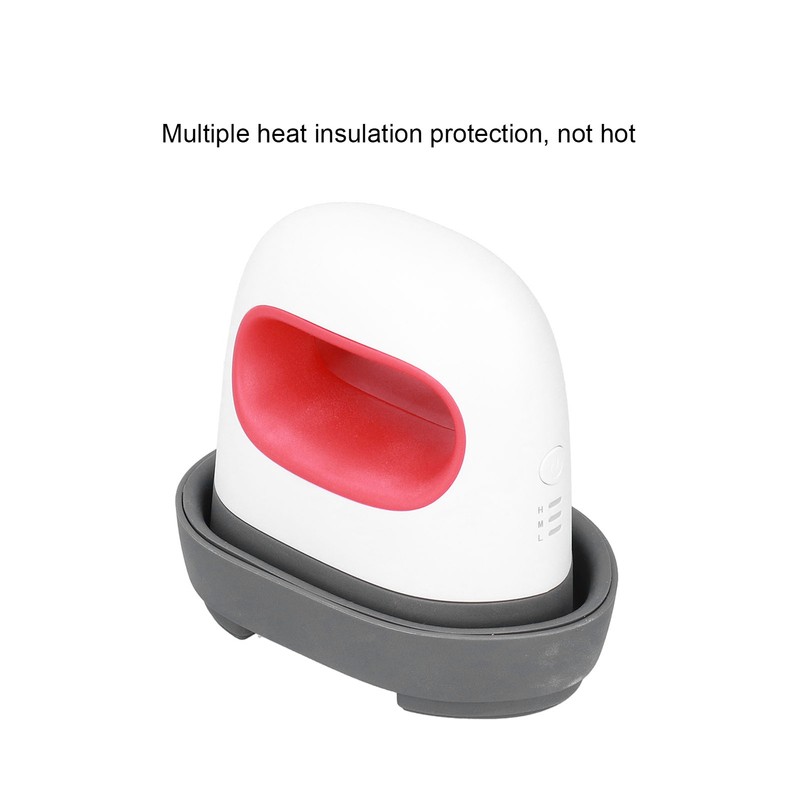 Ironing Machine Red Mini Portable Automatic Temperature Sensing Heat Press