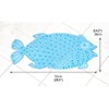Itian Fish Bath Shower Mat with Non-Slip Suction Cup, Non-Slip