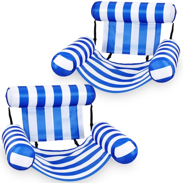 VioraWhite 2 Pack Inflatable Pool Float Chair for Adult Floating