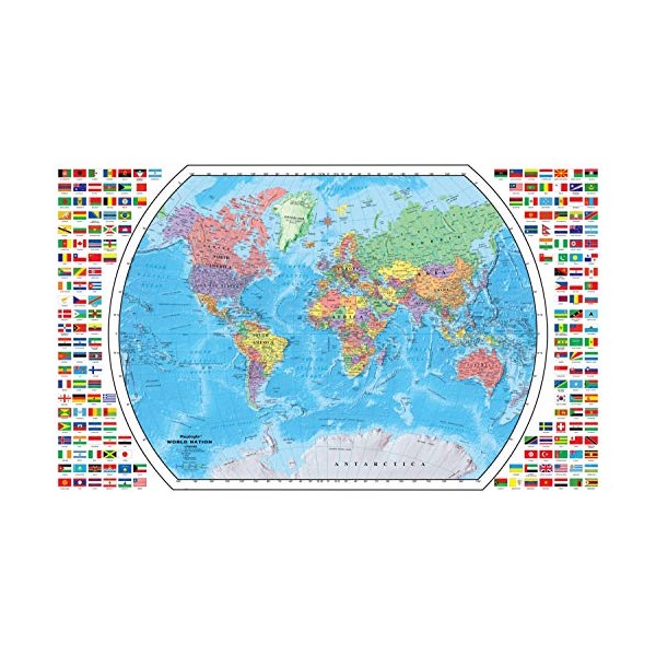 Replogle Peel and Stick World Map, 42" x 25" Made