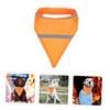 Sosoport 2pcs Reflective Pet Bandana Triangle Scarf for Night Walking