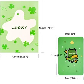 3D Happiness Card, Pop-up Clover Card, Encouragement Card, Good Luck Get Soon, Blessing Card for Family, Friends, Colleagues