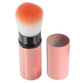 Baluue Retractable Makeup Brush Domed Shape Long Full Hair Brush for Mineral Foundation Bronzer Shimmer Soft and Comfortable for Use Random Color