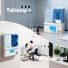 Aphbrada Triple Hygiene Dispenser Sanitation Station with Lid - Tabletop