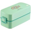 Asvel SS-T620 Lunch Box, 2 Tiers, Heart Full Tree, Bag