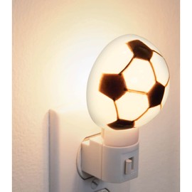 Volteck LUZ-04, Luz de noche con cuerpo de ABS y cubierta de poliestireno, balón soccer